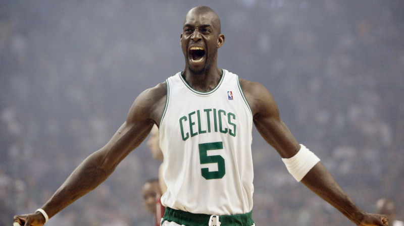 2008. gada čempions Kevins Gārnets. Foto: AP/Scanpix