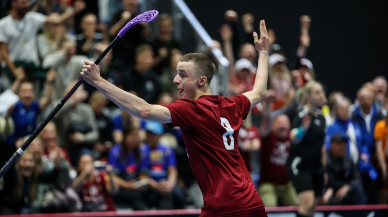 Jēkabs Keišs. Foto: Ritvars Raits, floorball.lv