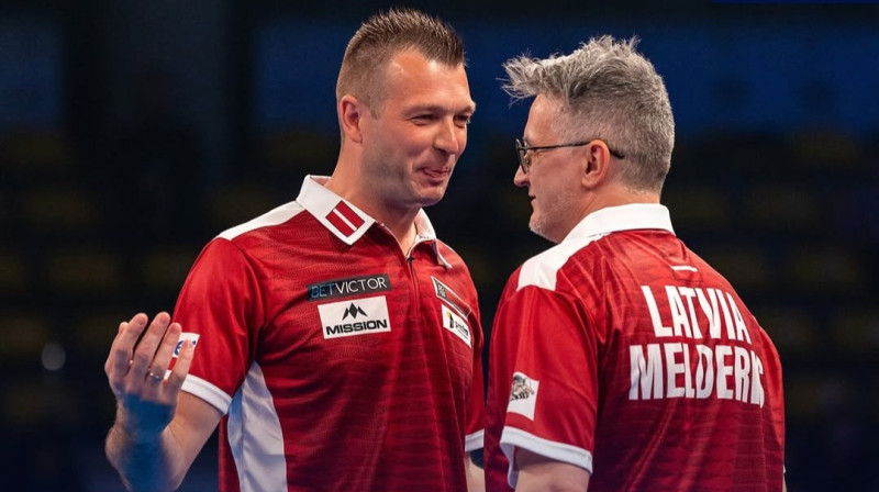 Madars Razma un Valters Melderis. Foto: PDC