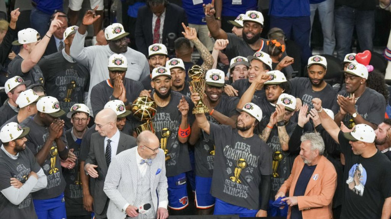 NBA čempioni Ņujorkas "Knicks". Foto. AP. Scanpix