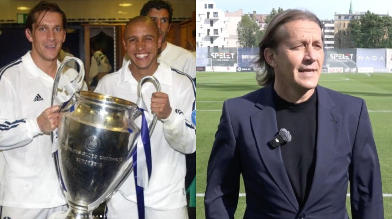 Mišels Salgado un Robertu Karlušs. Foto: @TheRealSalgado