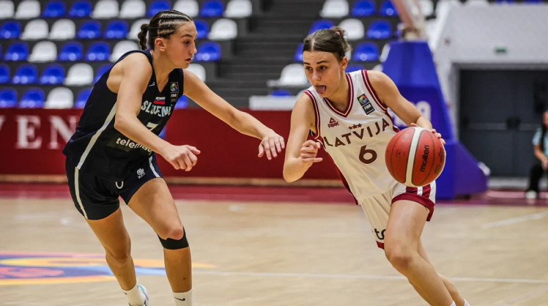Jeļizaveta Naidjonova 2025. gada Eiropas U16 čempionātā. Foto: FIBA