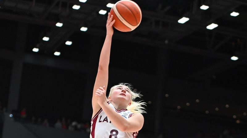 Elizabete Bulāne 2026. gada 16. maijā Jokohamā. Foto: Japan Basketball