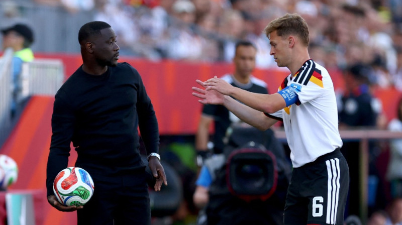 Emerse Faē un Jozua Kimmihs. Foto: Getty Images via AFP/Scanpix