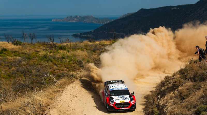 Mārtiņš Sesks WRC Akropoles rallijā Grieķijā. Foto: Luca Barsali/Zumapress.com/Scanpix