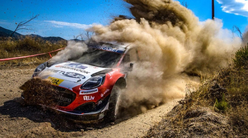 Mārtiņa Seska un Renāra Franča ekipāža. Foto: Martins Sesks Rally