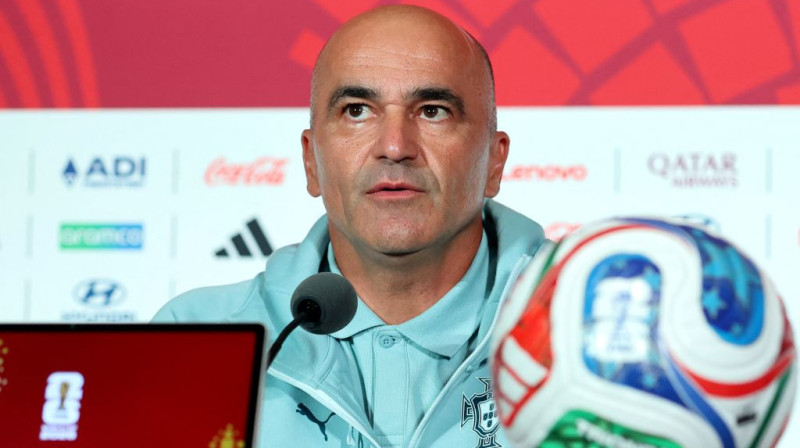 Portugāles izlases treneris Roberto Martiness. Foto. AP.Scanpix
