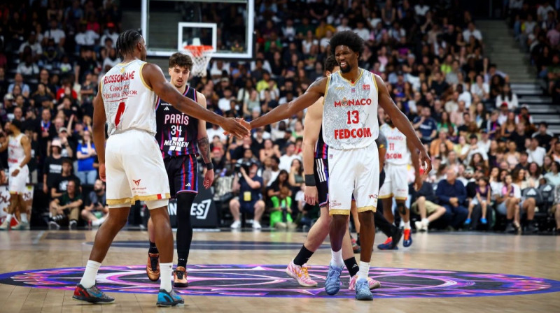Džerons Blosomgeims un Kevarius Heizs. Foto: A.S. Monaco Basket﻿