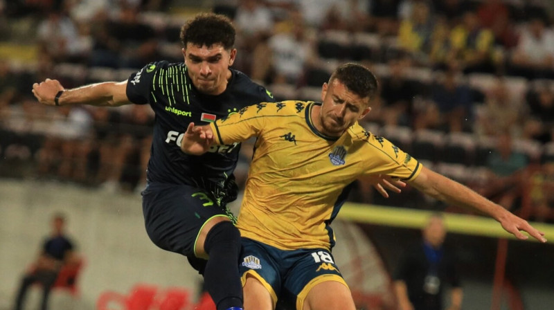 Mirklis Eļbasani cīņā pret Barisavas BATE. Foto: FC BATE Barysaŭ