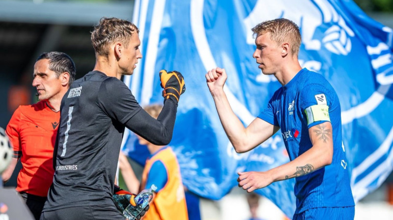 Rihards Matrevics un Žiga Lipuščeks. Foto: RFS