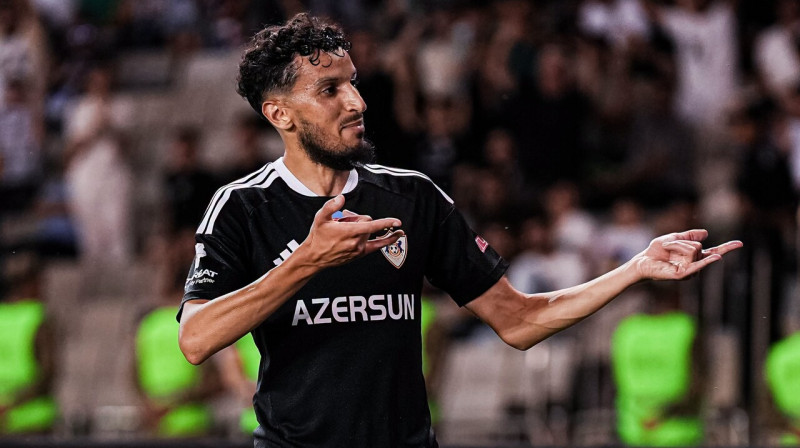 Azerbaidžānas "Qarabağ" uzbrucējs Abdella Zubirs. Foto: Qarabağ FK