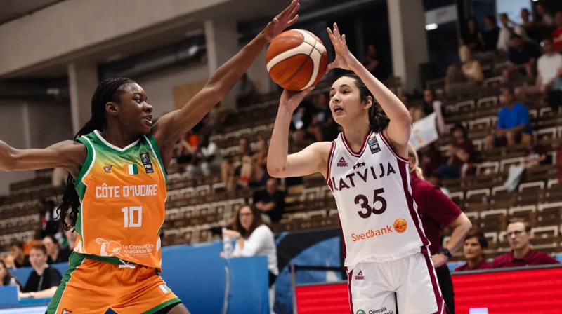 Šarlote Skrebele 2026. gada 12. jūlijā. Foto: FIBA