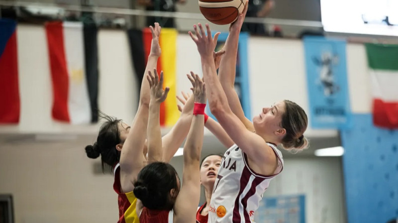 Patrīcija Tikmere 2026. gada 15. jūlijā. Foto: FIBA