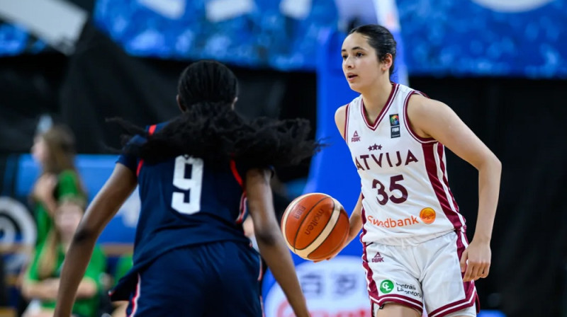 Šarlote Skrebele 2026. gada 14. jūlijā. Foto: FIBA