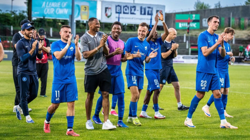 RFS futbolisti uzvarā. Foto: RFS