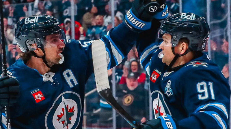 Marks Šaiflī un Kols Perfeti. Foto: Winnipeg Jets