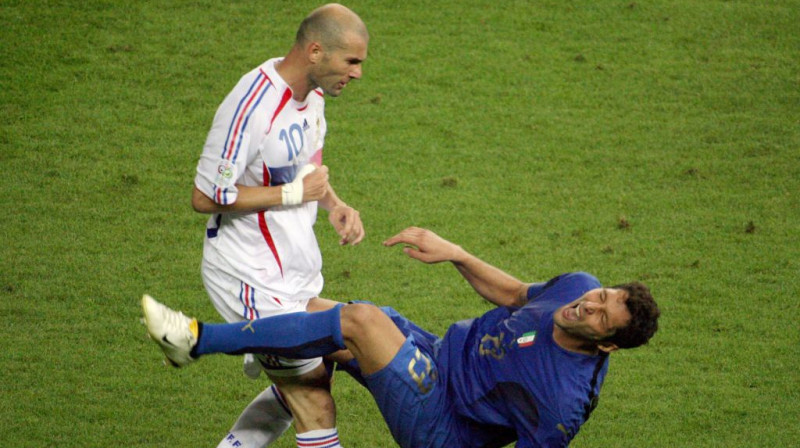 Zinedins Zidāns 2006. gada Pasaules kausa finālā. Foto. AP/Scanpix