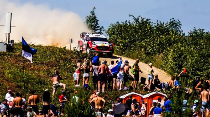 Mārtiņš Sesks un Renārs Francis Igaunijas rallijā. Foto: M-Sport