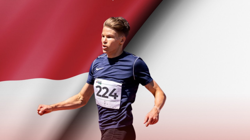 Markuss Celms. Foto: Latvijas Vieglatlētikas savienība