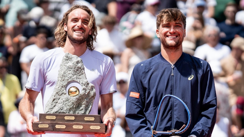 Stefanoss Cicipass un Rafaels Kolinjons. Foto: EFG Swiss Open Gstaad﻿