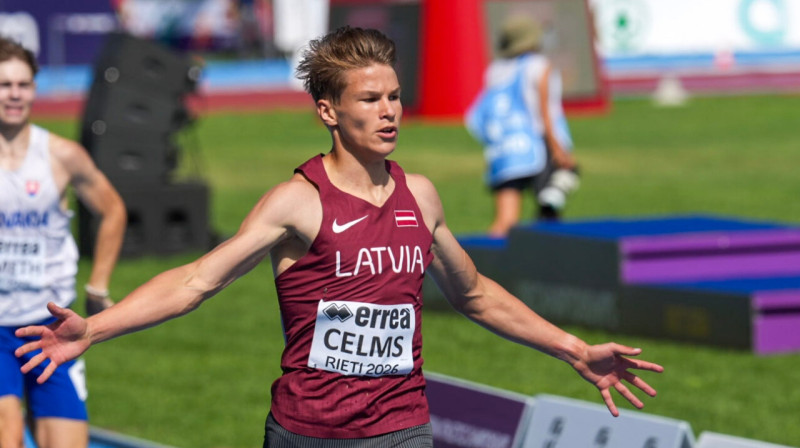 Markuss Celms. Foto: European Athletics / athletics.lv