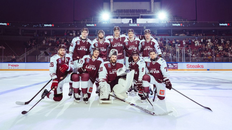 Latvijas 3x3 hokejisti. Foto: Hype Hockey