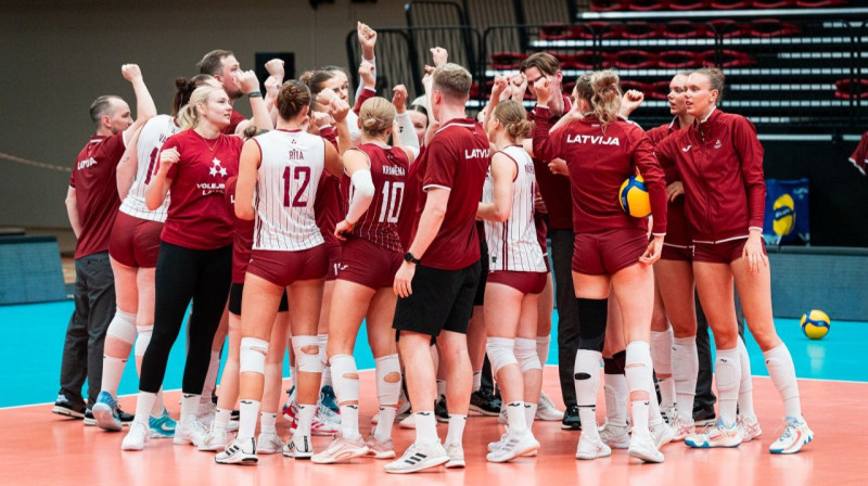 Latvijas izlase. Foto: Kristaps Platačs
