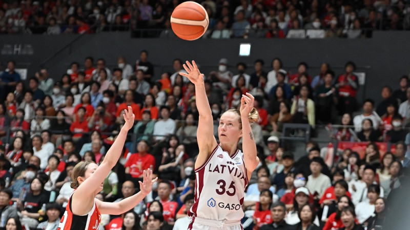 Kate Vilka 2026. gada 16. maijā. Foto: Japan Basketball association