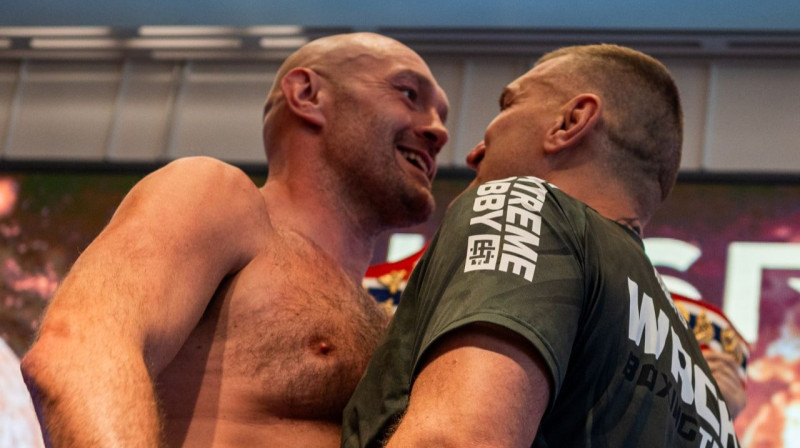 Taisons Fjūrijs pret Mariušu Vahu. Foto: ZUMAPress/Scanpix