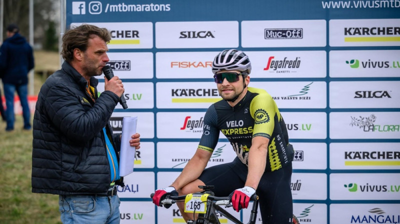 Mārtiņš Blūms. Foto: Vivus.lv MTB maratons.