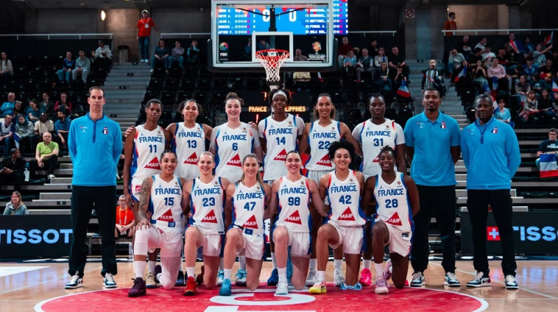 Francijas sieviešu basketbola valstsvienība. Foto: FFBB