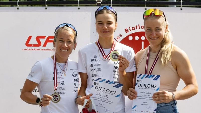 Baiba Bendika, Estere Volfa un Sanita Buliņa. Foto: LBF