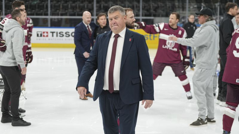 Aigara Kalvīša vadītā LHF noskaņojas svarīgam lēmumam - par izlases galvenā trenera amatu. Foto: LHF