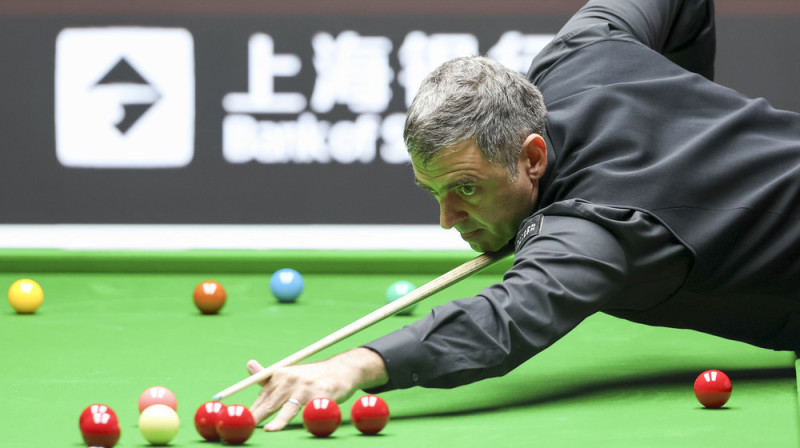 Ronijs O'Salivans "Shanghai Masters" turnīrā. Foto: Chen Haoming/Xinhua via ZUMA Press/Scanpix