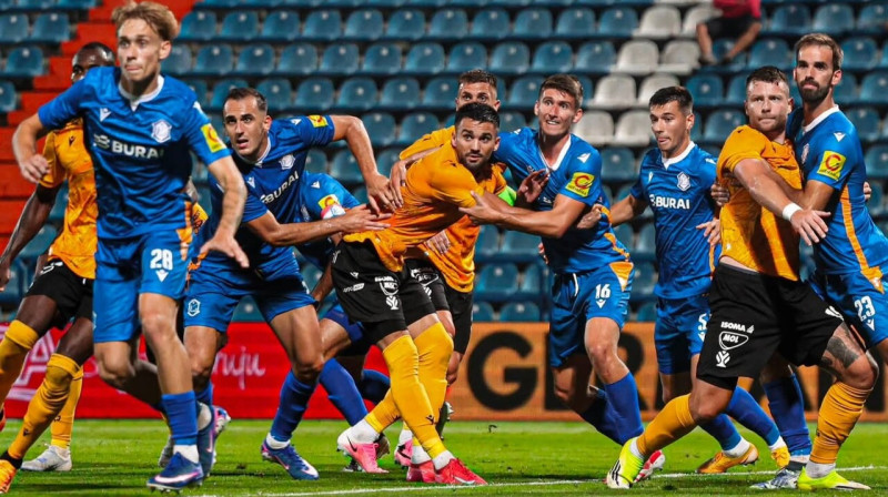 Aina Varaždinas un Jablonecas cīniņā. Foto: FK Jablonec