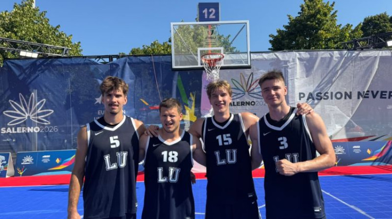 LU 3x3 basketbola komanda. Foto:  LU sporta centrs
