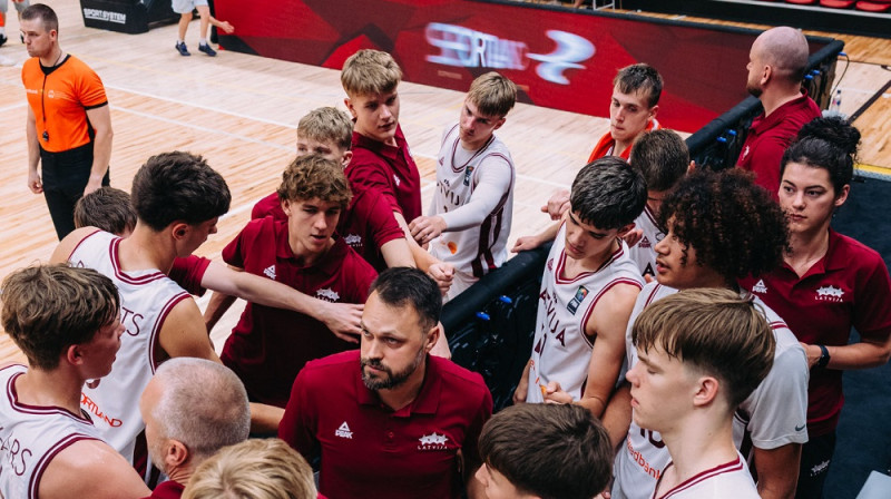 Latvijas U16 puiši 2026. gada 31. jūlijā. Foto: Edvards Dominiks Janītis