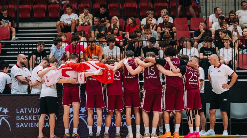 Latvijas U16 puišu izlase. Foto: Edvards Dominiks Janītis