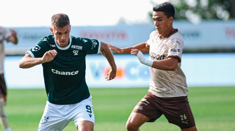 Jablonecas vienības uzbrucējs Antonīns Ruseks (Nr. 9). Foto: FK Jablonec
