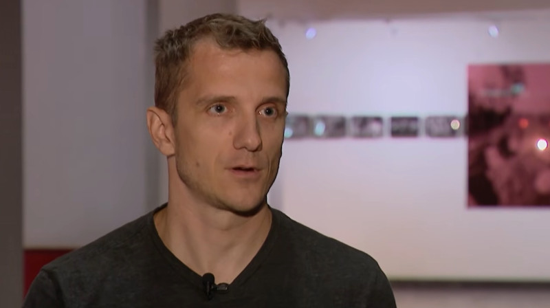 Jānis Leitis. Foto: LTV1 kanāls "Sporta studija"