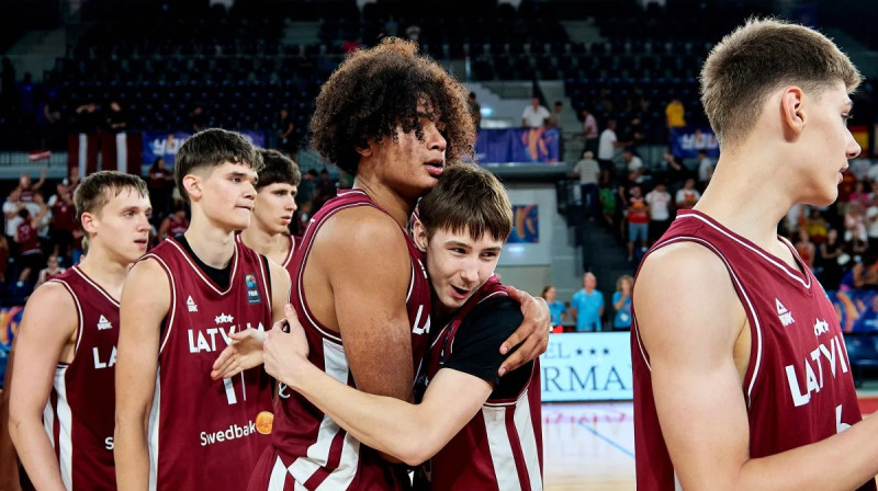 Latvijas U16 izlase. Foto: FIBA