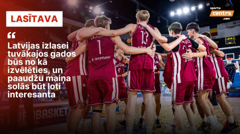 Latvijas U16 izlase. Foto: FIBA