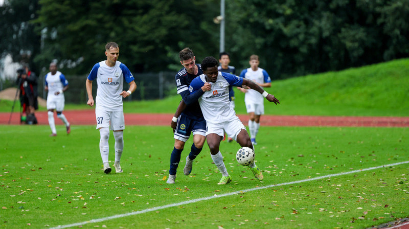 Epizode spēlē starp SK "Super Nova" un BFC "Daugavpils". Foto: Daniels Stramkaļs