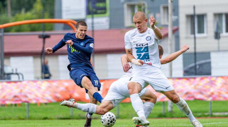 Epizode spēlē starp "Ogre United" un FS "Jelgava". Foto: Roberts Pūce