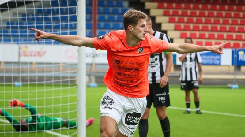 Nils Veinbergs. Foto: TPS Jalkapallo