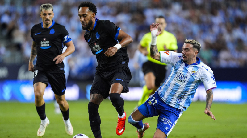 Akoruņas "Deportivo" uzbrucējs Pjērs Emeriks Obamejangs. Foto: © Joaquin Corchero/AFP7 via ZUMA Press Wire/Scanpix