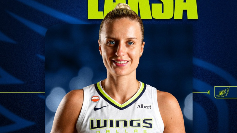 Kitija Laksa: otrā iespēja Teksasā. Foto: Dallas Wings