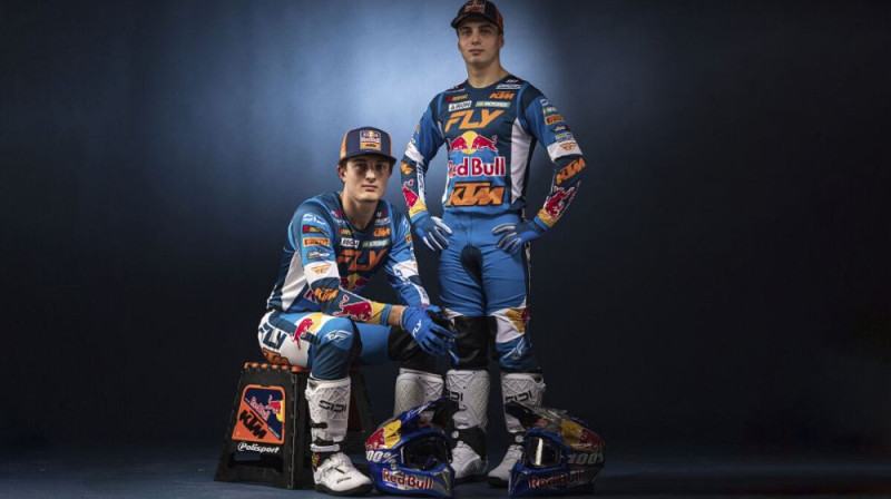 Saša un Lukass Kūneni. Foto: Red Bull KTM
