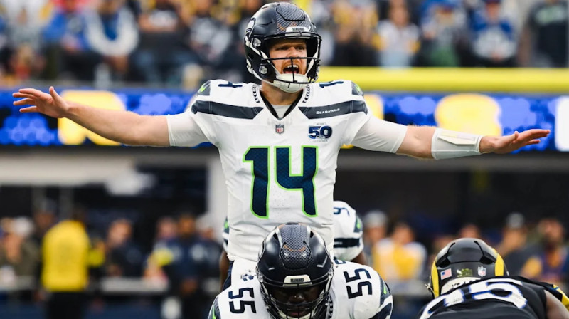 Sietlas "Seahawks" saspēles vadītājs Sems Dārnolds. Foto: Seattle Seahawks