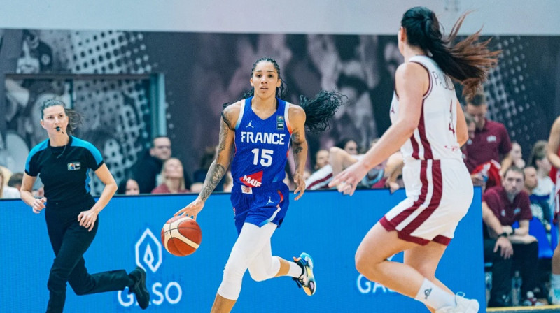 Gabija Viljamsa un Paula Strautmane 2024. gada novembrī. Foto: FIBA
